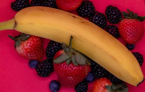 Assortment of Fruits Stock Photos