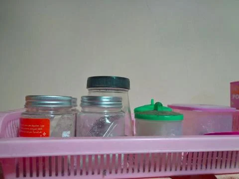 An assortment of kitchen spices 스톡 사진