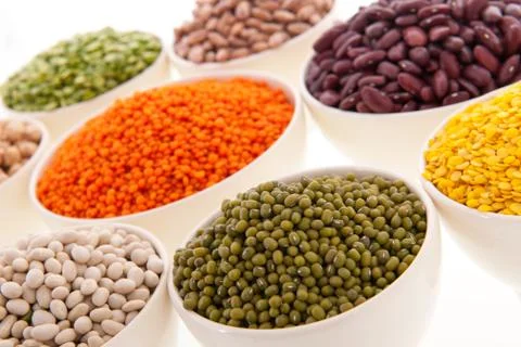 Assortment legumes Stock Photos
