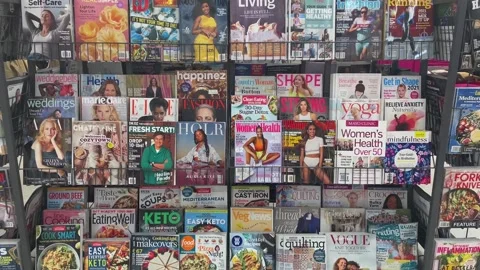 Assortment of Magazines Stock-Footage 147608705