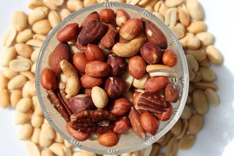 Assortment of nuts Stock Photos
