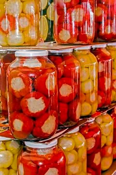 Assortment of pickles Stock Photos