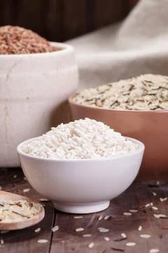 Assortment of rice Stock Photos