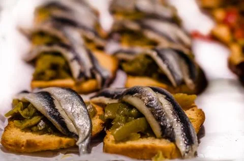 Assortment of Spanish tapas Foto stock
