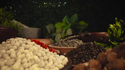 Assortment spices for cooking Stock Footage 296186772