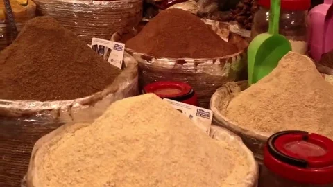 Assortment of spices Stock Footage 69109640