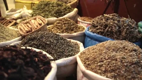 Assortment of spices Stock Footage 69109643