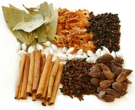 Assortment of spices Stock Photos