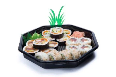Assortment sushi Stock Photos