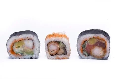 Assortment sushi Stock Photos