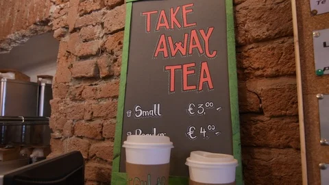 Assortment of teas in a plastic free tea room Stock Footage 125496427