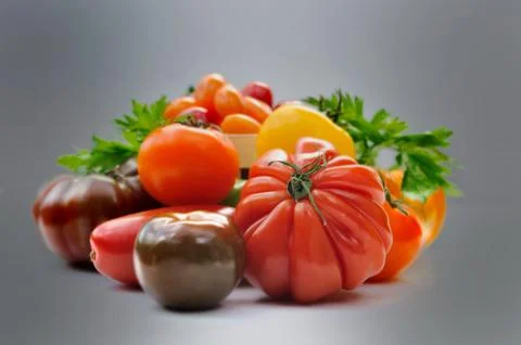 Assortment of tomatoes Foto stock