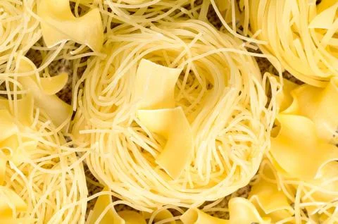 Assortment of various pasta Stock Photos