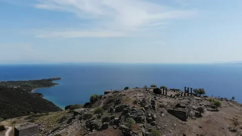 Assos aerial video Stock Footage 196894992