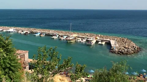 Assos (Behramkale) Ancient Harbor 動画素材 46872186