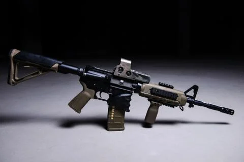 Assult automatic rifle Stock Photos