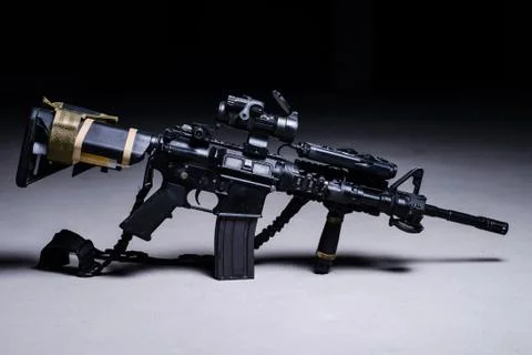 Assult automatic rifle Stock Photos
