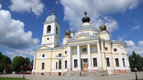 Assumption Cathedral in the Myshkin city in Russia Stock Footage 67089879