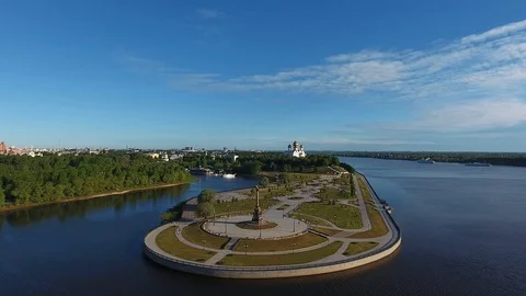 Assumption Cathedral in Yaroslavl Stock Footage 93285160
