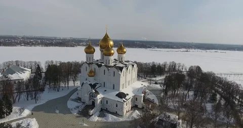 Assumption Cathedral in Yaroslavl Stock Footage 101671793