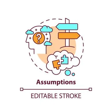 Assumptions concept icon Stockillustratie