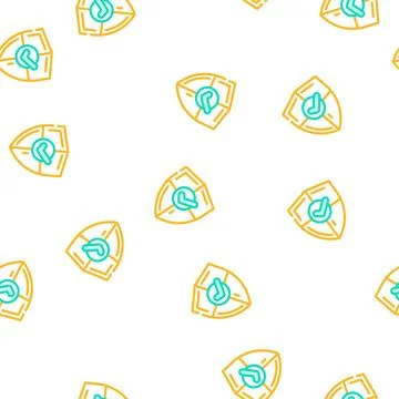 Assurance compliance vector seamless pattern Stock Illustration