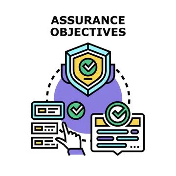 Assurance objectives concept securing business process completion 스톡 일러스트