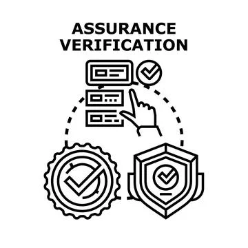 Assurance verification process with online quality control 스톡 일러스트