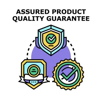 Assured product quality guarantee concept illustration Stock Illustration