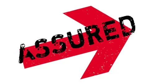 Assured rubber stamp Stock Illustration
