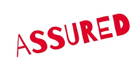 Assured rubber stamp Stock Illustration