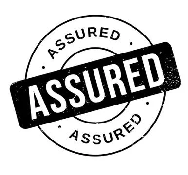 Assured rubber stamp Stock Illustration