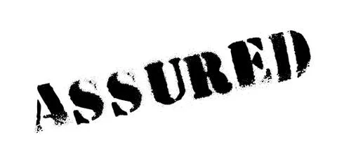Assured rubber stamp Stock Illustration