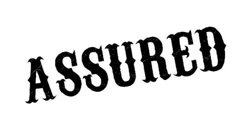 Assured rubber stamp Stock Illustration