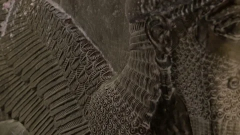 ASSYRIAN STATUES FROM THE GATE OF ISHTAR 2 Stock Footage 157495071
