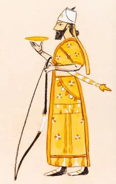 Assyrian warrior Illustrazione stock