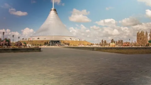 Astana building Stock Footage 88073913