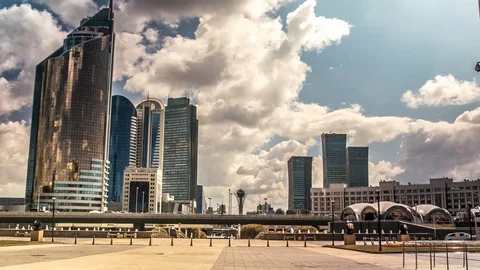 Astana building Stock Footage 88074017