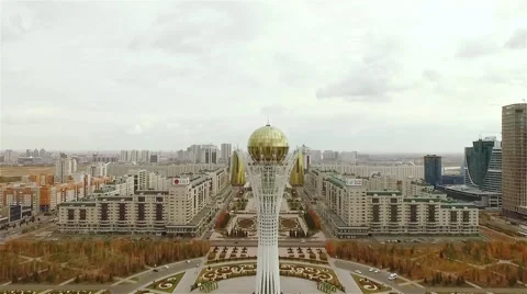 Astana City Stock Footage
