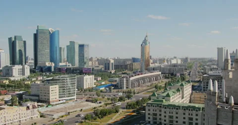 Astana Kazakhstan Stock Footage