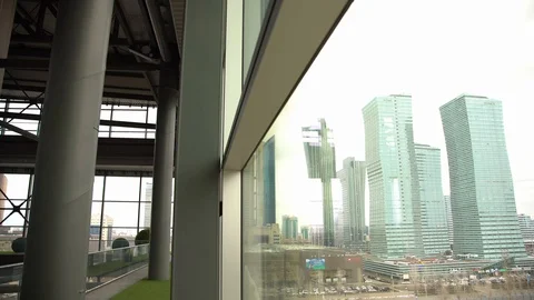 Astana - Kazakstan - View from a window Video stock 116334456