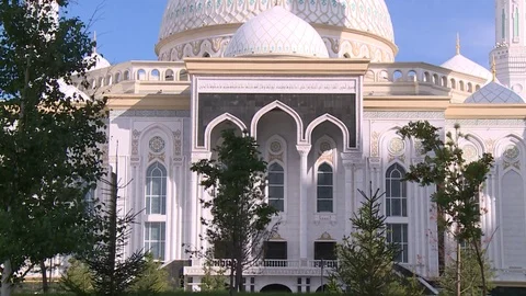 Astana mosque Stock Footage