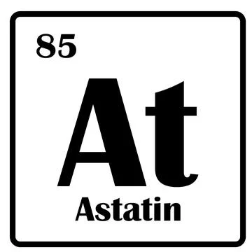 Astatine element icon イラスト素材