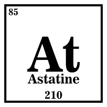 Astatine Periodic Table of the Elements Vector illustration eps 10 イラスト素材