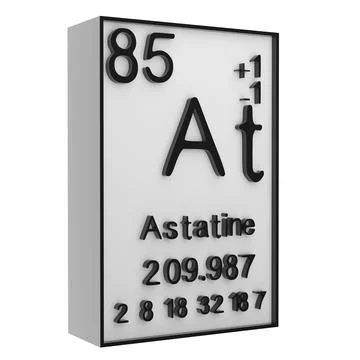 Astatine,Phosphorus on the periodic table of the elements on white blackgro.. イラスト素材