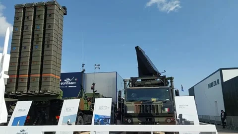 ASTER SAMP or T NG new and more capable multi-function radar Vídeo Stock 342722624