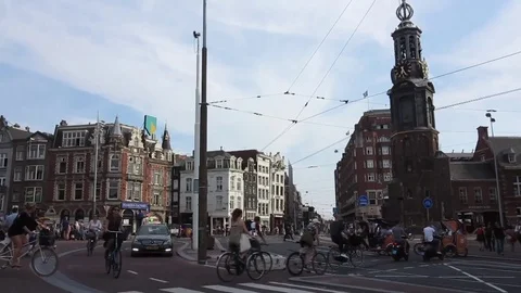Asterdam, Dam square Stock Footage 77256730