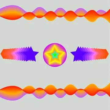 Asterisk abstraction. Illustrazione stock