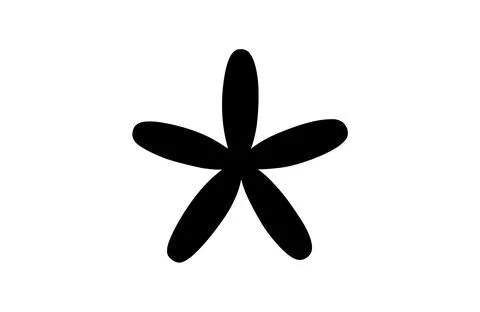 Asterisk icon flat vector illustration. Illustrazione stock