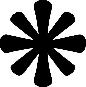 Asterisk icon vector symbol design illustration Stock Illustration